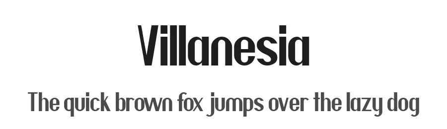 Villanesia by MJB Letters β Sans Serif Font
