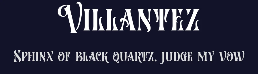 Villantez by ilhamtaro — Decorative Font — thumbnail 2