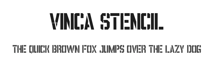 Vinca Stencil