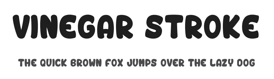 Vinegar Stroke by dcoxy - Greg Medina — Decorative Font