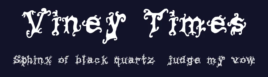 Viney Times by Heather Daniel — Decorative Font — thumbnail 2