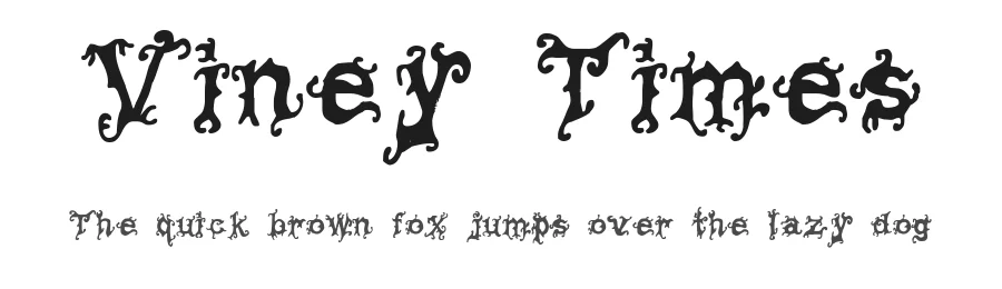 Viney Times by Heather Daniel — Decorative Font