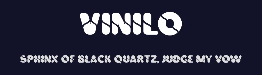 Vinilo by Fernando Carvente — Decorative Font — thumbnail 2