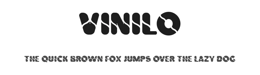 Vinilo by Fernando Carvente — Decorative Font