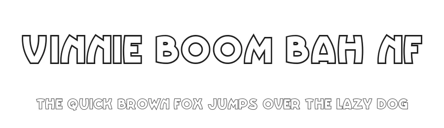 Vinnie Boom Bah NF by Nick's Fonts — Decorative Font