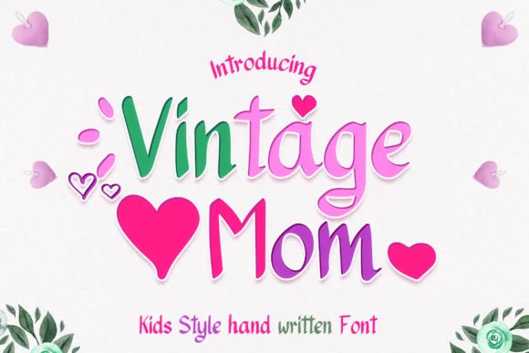 Vintage Mom Font by numnim — Script Handwritten Font