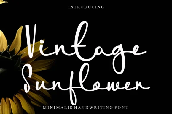 Vintage Sunflower Font by Garcio — Script Handwritten Font