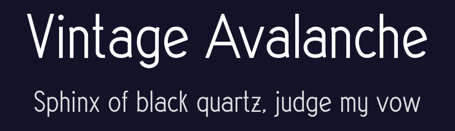Vintage Avalanche by APlaπi — Sans Serif Font — thumbnail 2