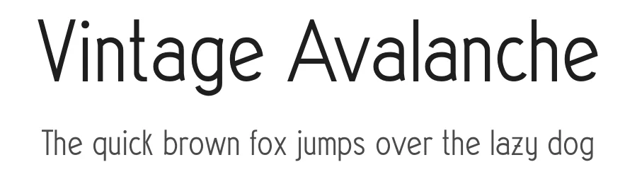 Vintage Avalanche