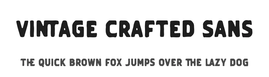 Vintage Crafted Sans