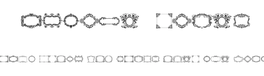 Vintage Frames by Sughayer Foundry β Dingbats Font