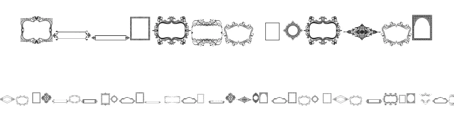 Vintage Frames by Sughayer Foundry — Dingbats Font