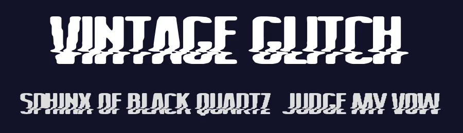 Vintage Glitch by Woodcutter — Decorative Font — thumbnail 2