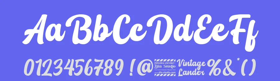 Vintage Lander by Din Studio — Script Handwritten Font — thumbnail 3