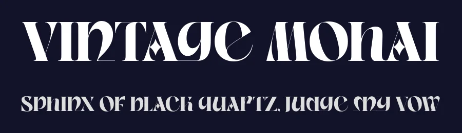 Vintage Mohai by Nirmana Visual — Decorative Font — thumbnail 2