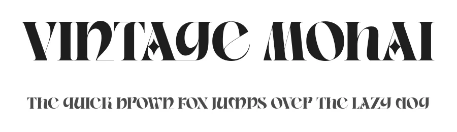 Vintage Mohai by Nirmana Visual — Decorative Font