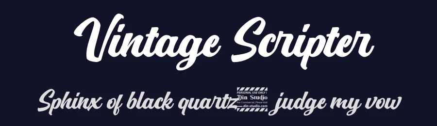 Vintage Scripter by Din Studio — Script Handwritten Font — thumbnail 2