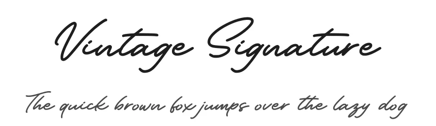 Vintage Signature