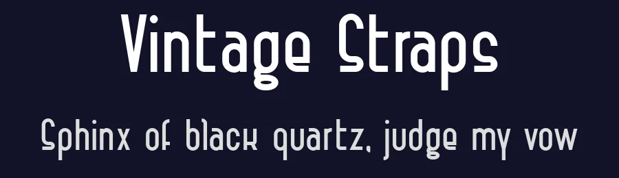 Vintage Straps by Andrea Cerboneschi — Sans Serif Font — thumbnail 2