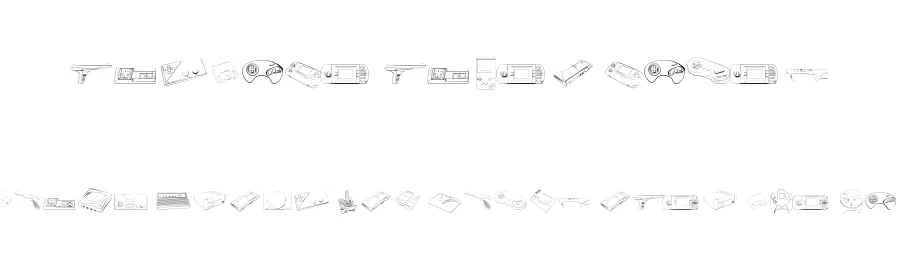 Vintage Video Games by Super — Dingbats Font