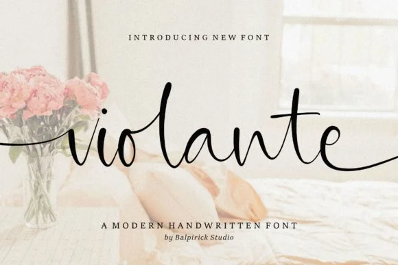 Violante Font by Balpirick — Script Handwritten Font