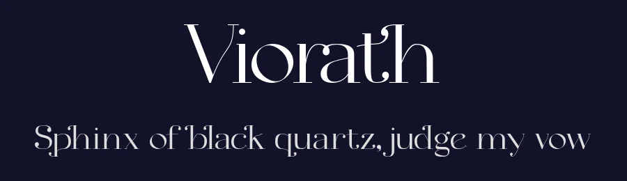 Viorath by Dickof Zapatista — Serif Font — thumbnail 2