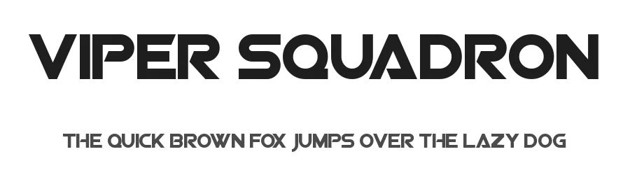 Viper Squadron by ShyFonts — Display Font