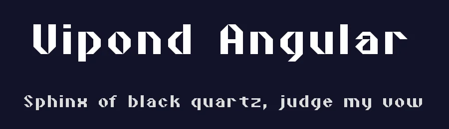 Vipond Angular by James Vipond — Display Font — thumbnail 2
