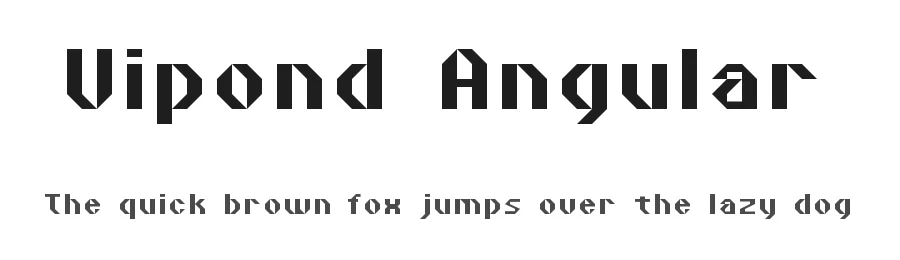 Vipond Angular by James Vipond — Display Font