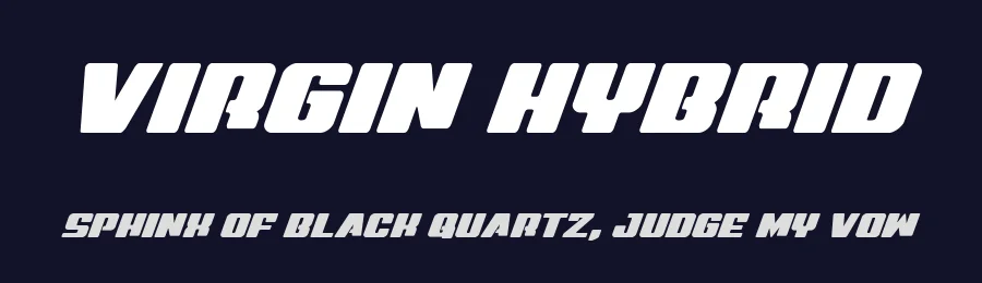 Virgin Hybrid by Iconian Fonts — Display Font — thumbnail 2