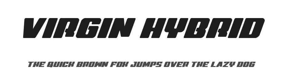 Virgin Hybrid by Iconian Fonts β Display Font
