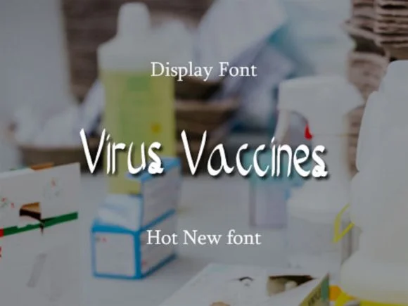 Virus Vaccines Font by scriptstrategy — Script Handwritten Font