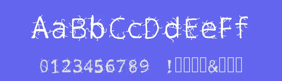 Virus by Angel Hernandez — Decorative Font — thumbnail 3