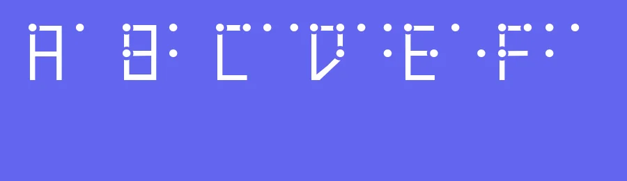 Visual Braille by nm_boys merz_akademie — Decorative Font — thumbnail 3