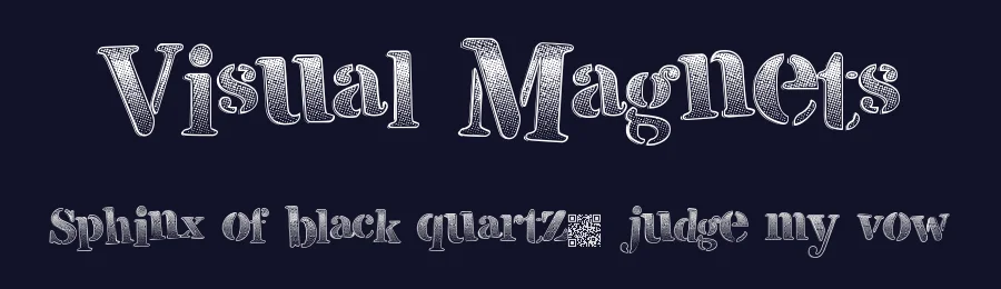 Visual Magnets by Xerographer Fonts — Decorative Font — thumbnail 2