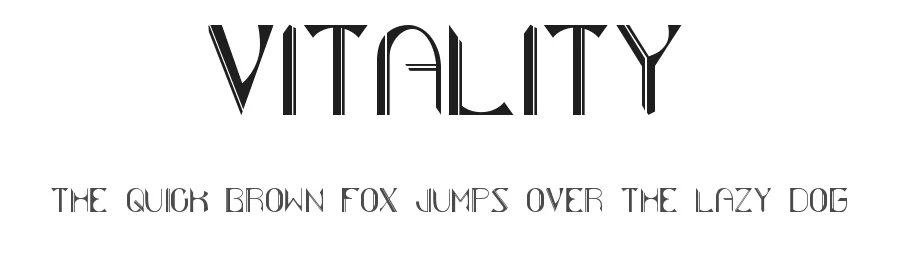 Vitality by Rachel Harris — Decorative Font