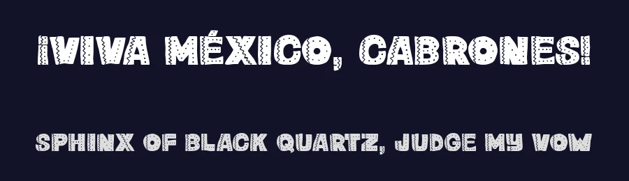 ¡Viva México, cabrones! by Woodcutter — Decorative Font — thumbnail 2