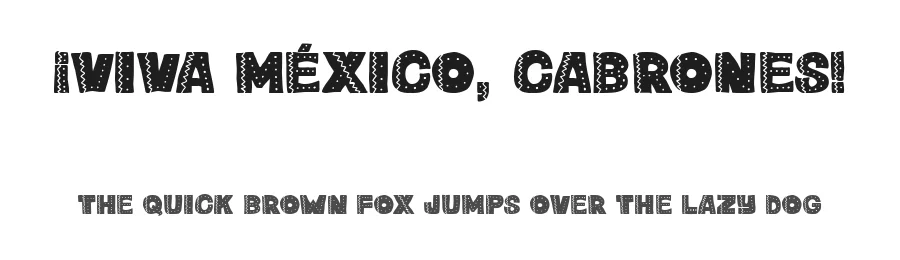 ¡Viva México, cabrones! by Woodcutter — Decorative Font