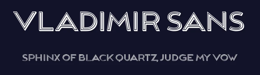 Vladimir Sans by Vladimir Nikolic — Sans Serif Font — thumbnail 2