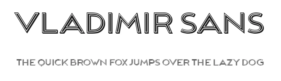 Vladimir Sans by Vladimir Nikolic — Sans Serif Font