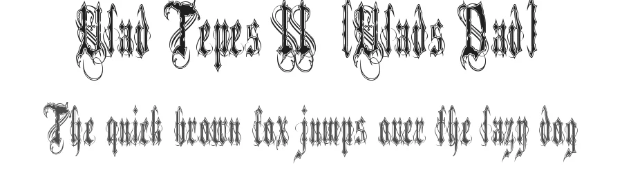 Vlad Tepes II (Vlads Dad) by Bolt Cutter Design-Industrial Strength — Blackletter Font