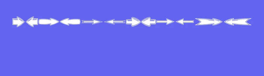 VN Arrows by Vladimir Nikolic — Dingbats Font — thumbnail 3