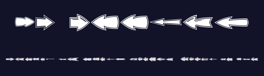 VN Arrows by Vladimir Nikolic — Dingbats Font — thumbnail 2