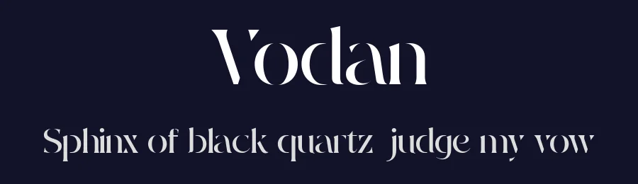 Vodan by Pentagonistudio — Serif Font — thumbnail 2