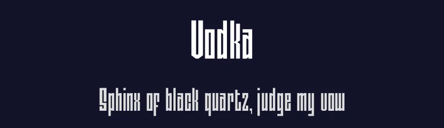 Vodka by mechudelle — Decorative Font — thumbnail 2