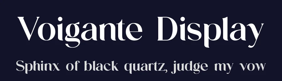 Voigante Display by UI Creative — Serif Font — thumbnail 2