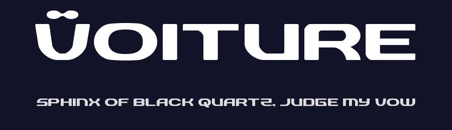 Voiture by Iconian Fonts — Display Font — thumbnail 2