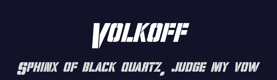 Volkoff by Pixel Sagas — Decorative Font — thumbnail 2