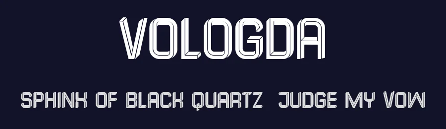 Vologda by Vladimir Nikolic — Decorative Font — thumbnail 2