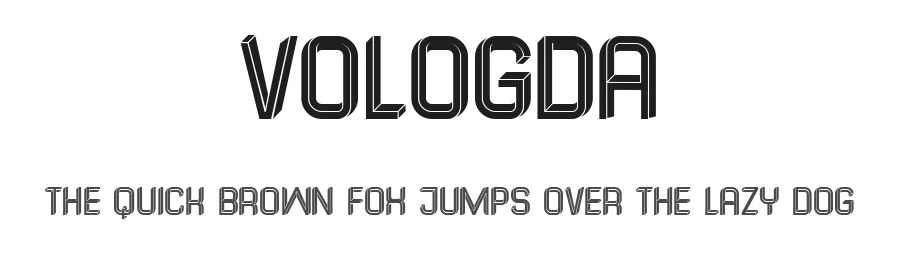 Vologda by Vladimir Nikolic — Decorative Font